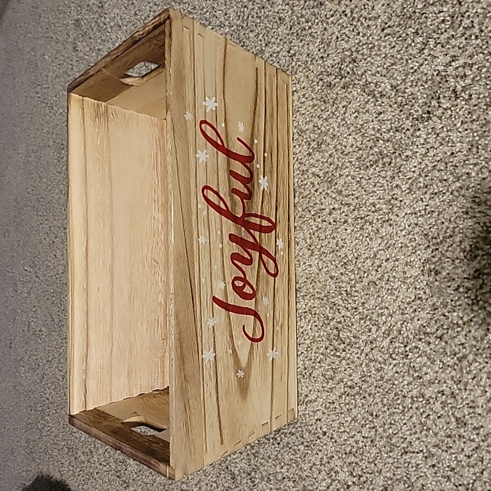 Joyful Wood Holiday Box